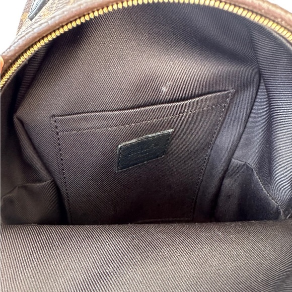 Authentic🥰Louis Vuitton Palm Springs Mini Backpack BB Crossbody Brown Monogram - Picture 7 of 12